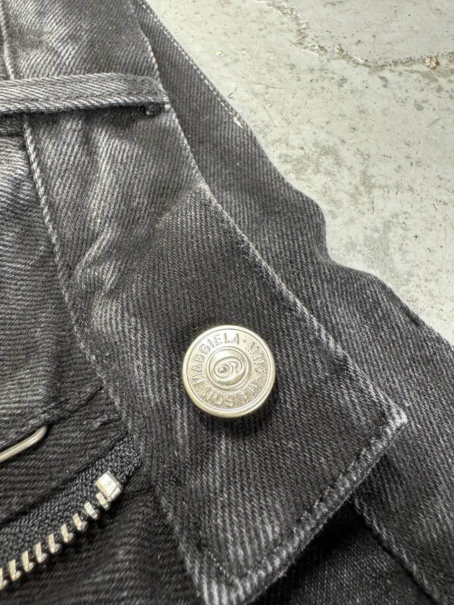 AW2023 Maison Margiela Creased Grey Baggy Denim Jeans kAZHDHW 10