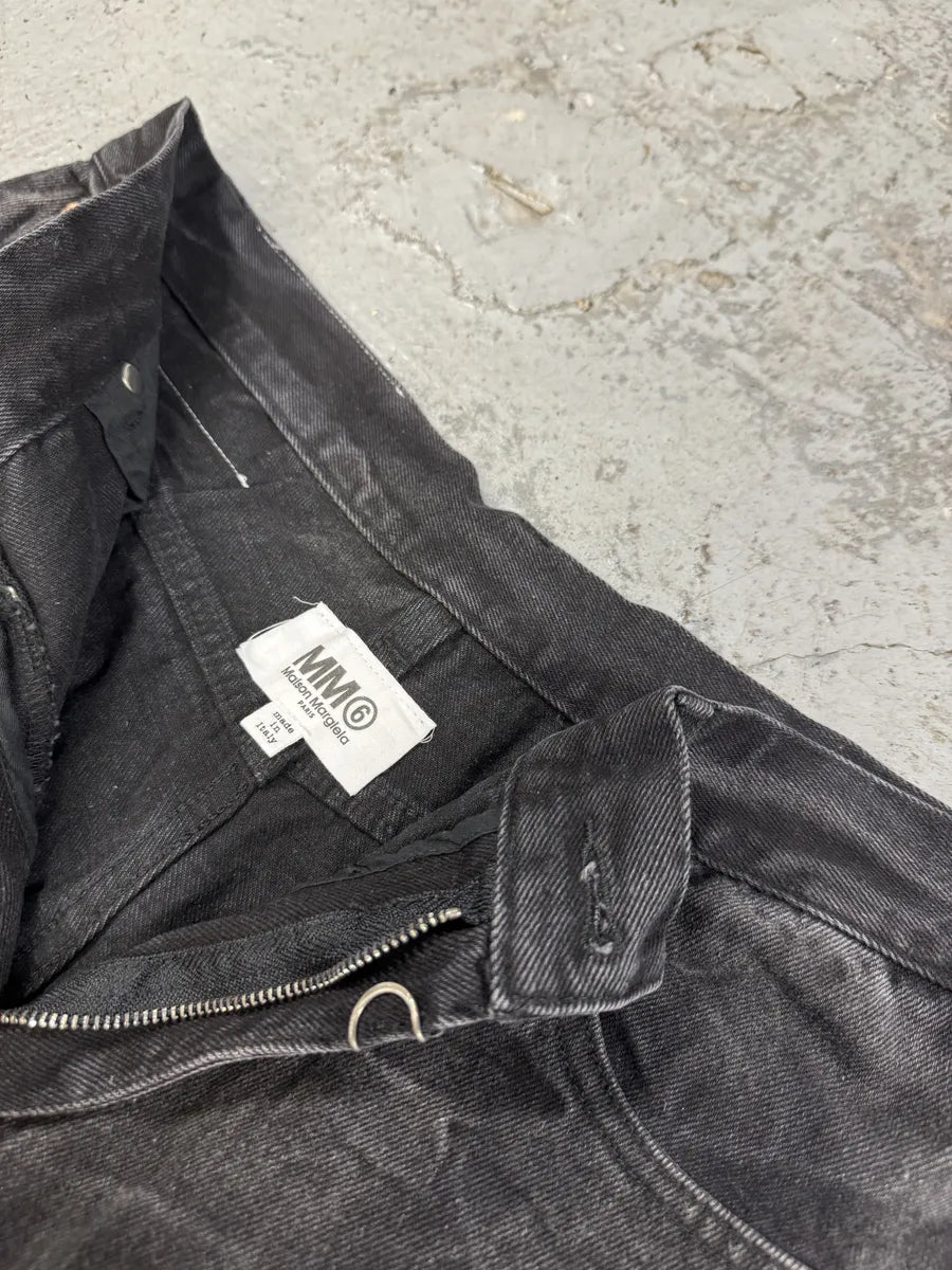 AW2023 Maison Margiela Creased Grey Baggy Denim Jeans kAZHDHW 11