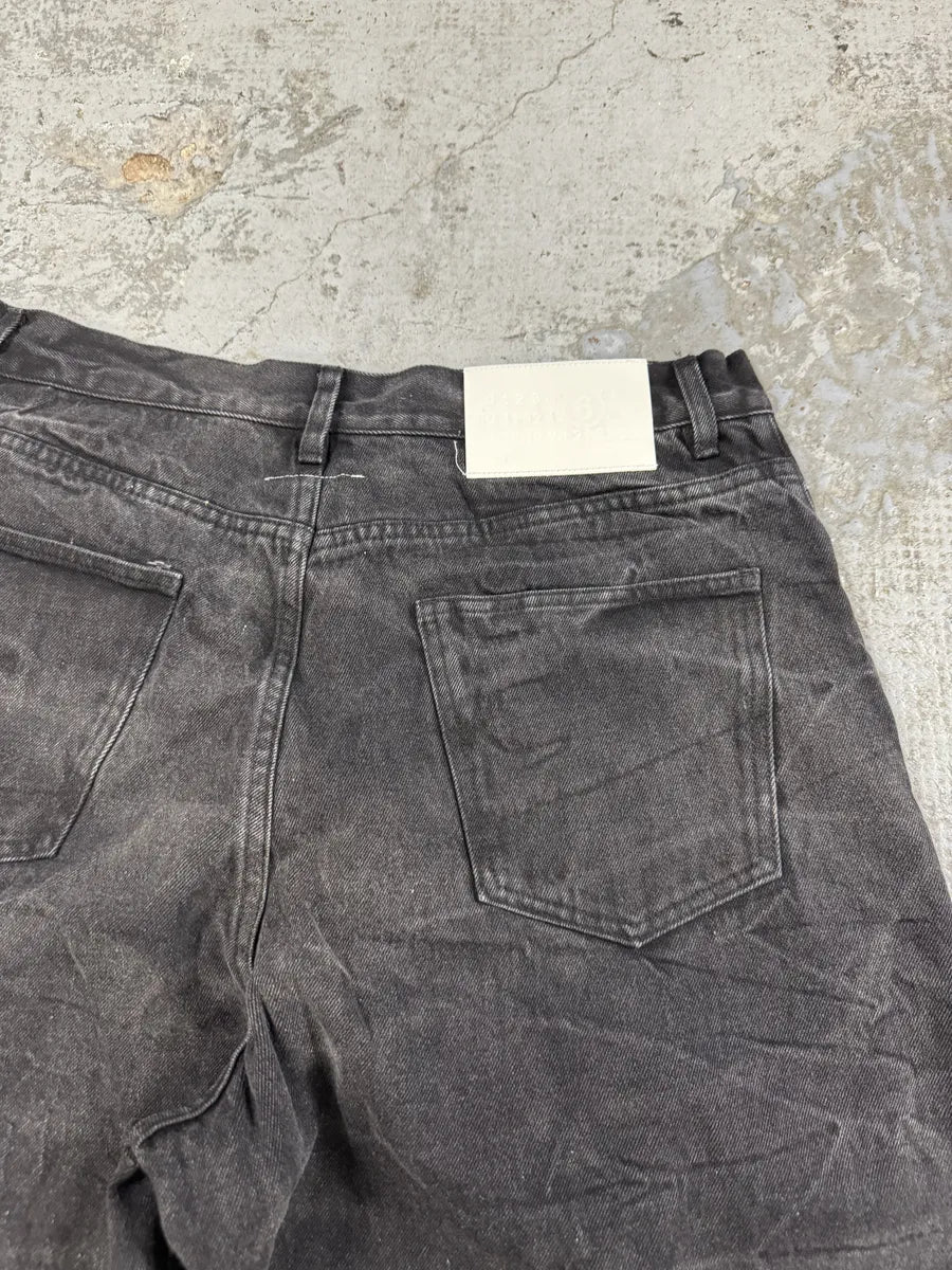 AW2023 Maison Margiela Creased Grey Baggy Denim Jeans kAZHDHW 7
