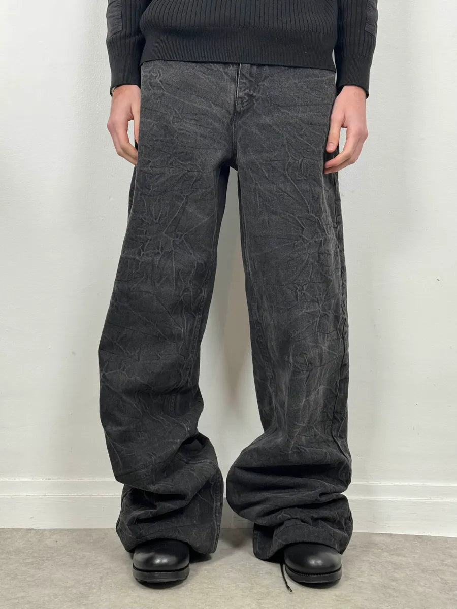 AW2023 Maison Margiela Grey Extra Large Faded Denim Jeans Cxppura 0