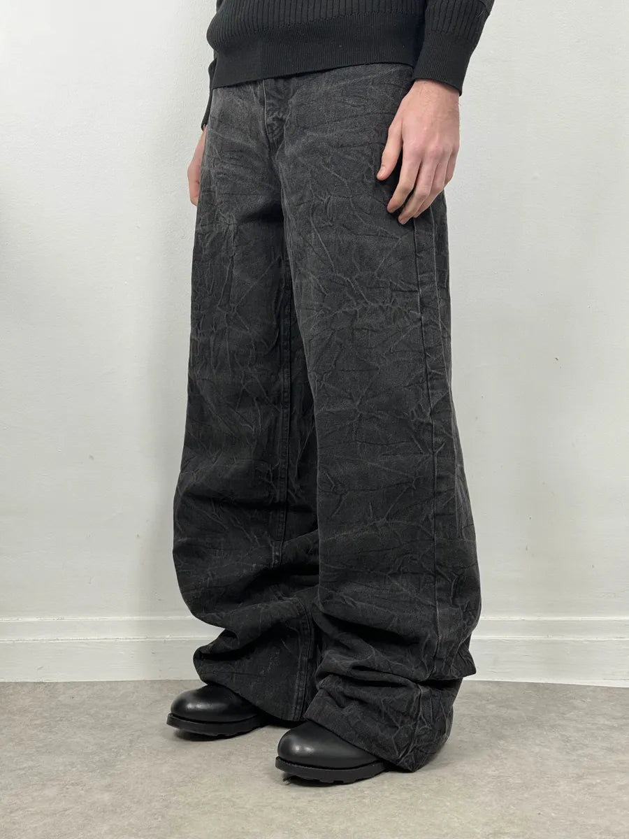 AW2023 Maison Margiela Grey Extra Large Faded Denim Jeans Cxppura 1