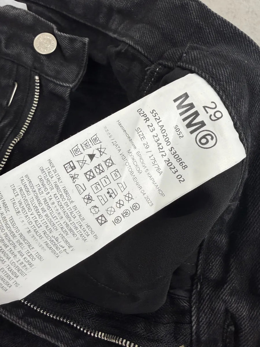 AW2023 Maison Margiela Grey Extra Large Faded Denim Jeans Cxppura 12