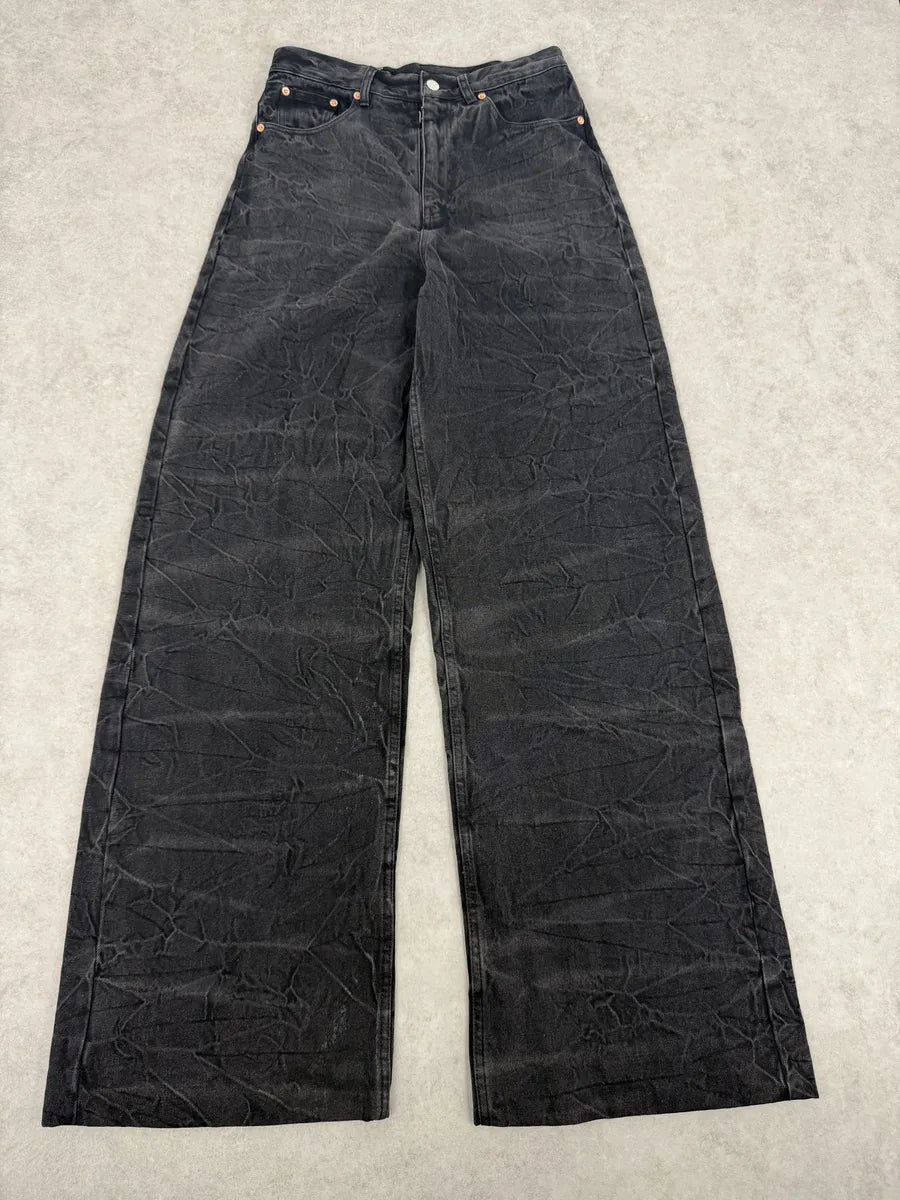 AW2023 Maison Margiela Grey Extra Large Faded Denim Jeans Cxppura 3
