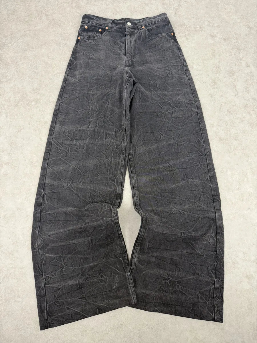 AW2023 Maison Margiela Grey Extra Large Faded Denim Jeans Cxppura 5
