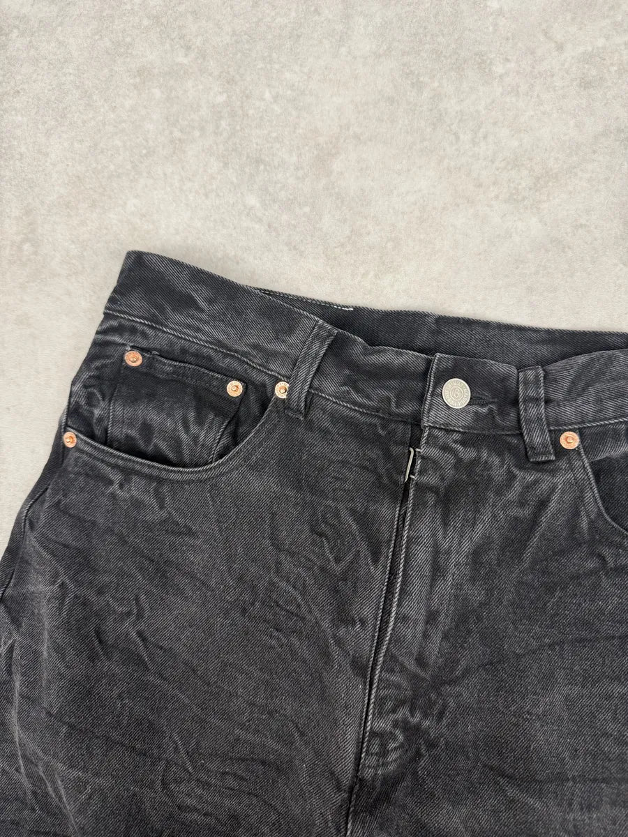 AW2023 Maison Margiela Grey Extra Large Faded Denim Jeans Cxppura 8