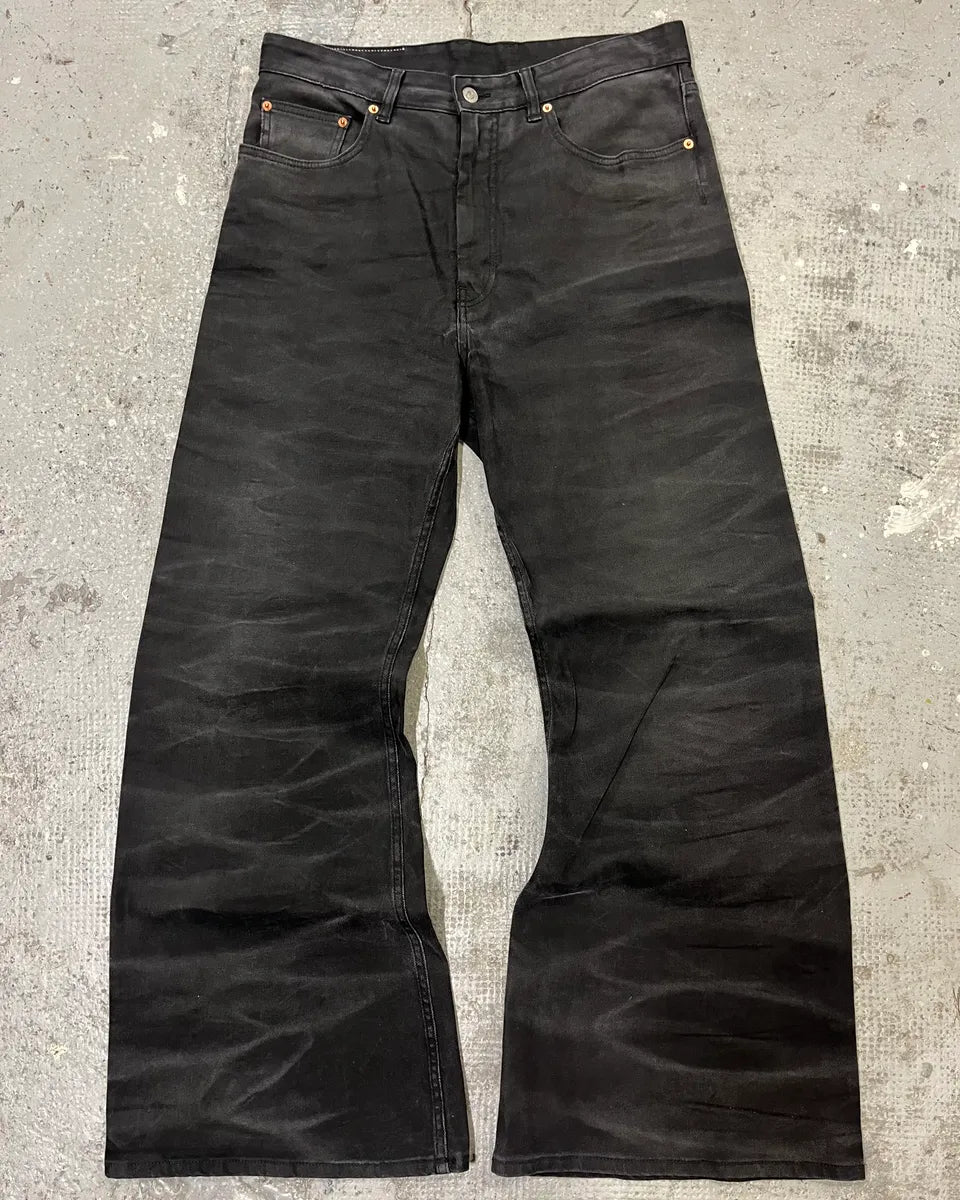 AW2023 Maison Margiela MM6 Faded Black Jeans (M) YyneQpr 0