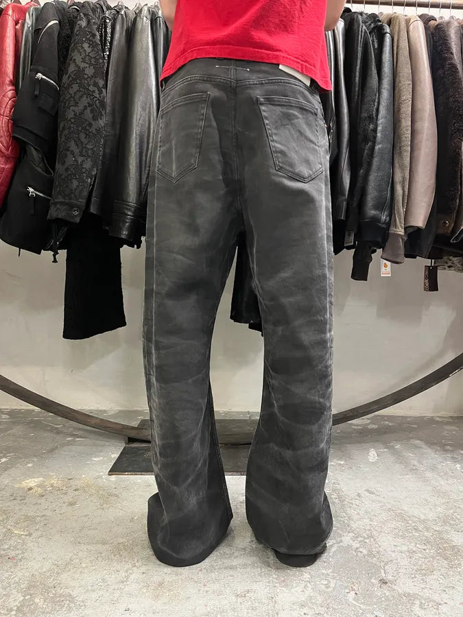 AW2023 Maison Margiela MM6 Faded Black Jeans (M) YyneQpr 3