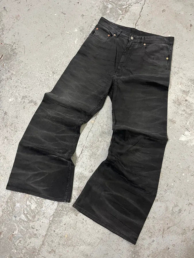 AW2023 Maison Margiela MM6 Faded Black Jeans (M) YyneQpr 4