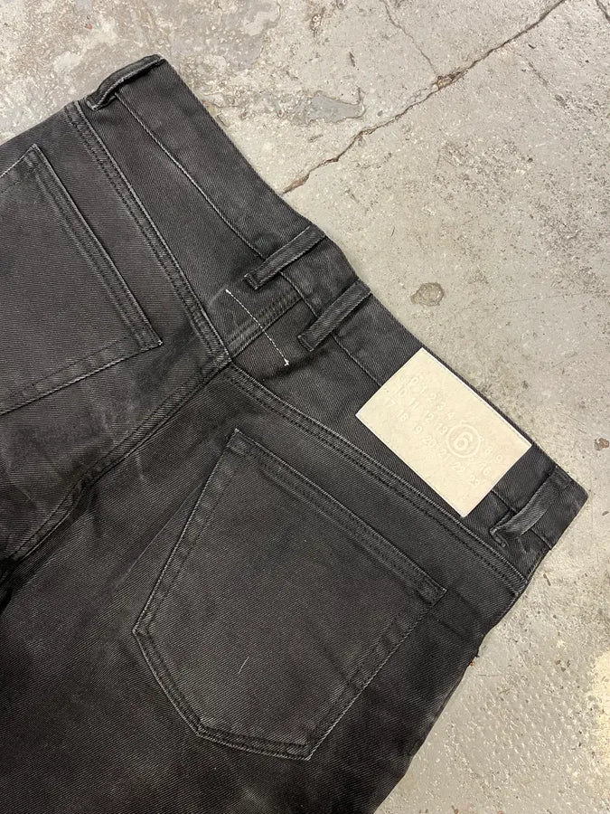 AW2023 Maison Margiela MM6 Faded Black Jeans (M) YyneQpr 7