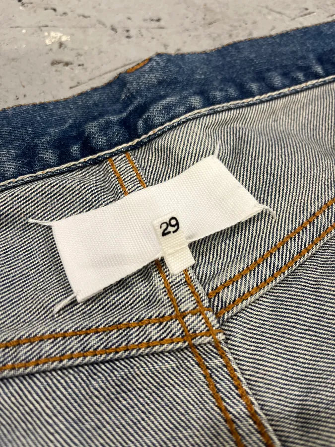 AW2023 Maison Margiela Signature Faded Blue Denim Jeans wIVkQbQ 10