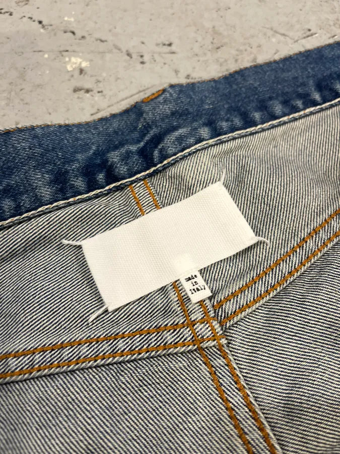 AW2023 Maison Margiela Signature Faded Blue Denim Jeans wIVkQbQ 9