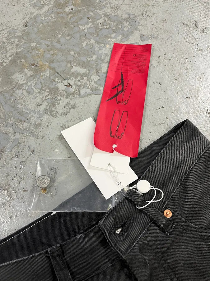 AW2023 Margiela MM6 Black Washed Bootcut Jean (S) qTzIGLX 14