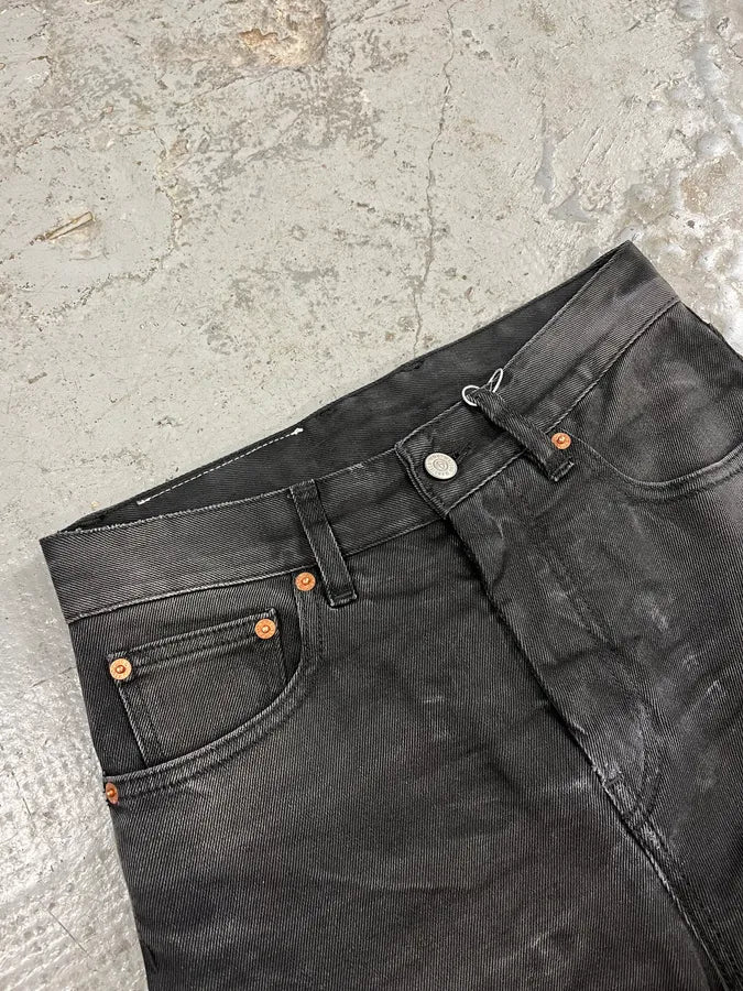 AW2023 Margiela MM6 Black Washed Bootcut Jean (S) qTzIGLX 6