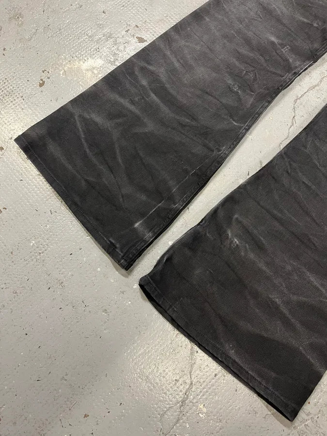 AW2023 Margiela MM6 Black Washed Bootcut Jean (S) qTzIGLX 7