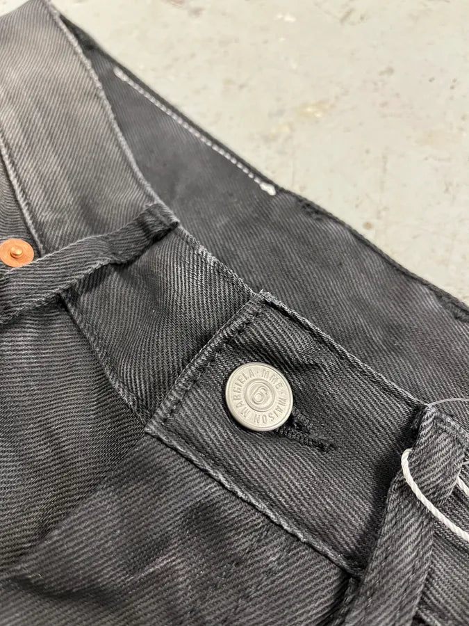 AW2023 Margiela MM6 Black Washed Bootcut Jean (S) qTzIGLX 8
