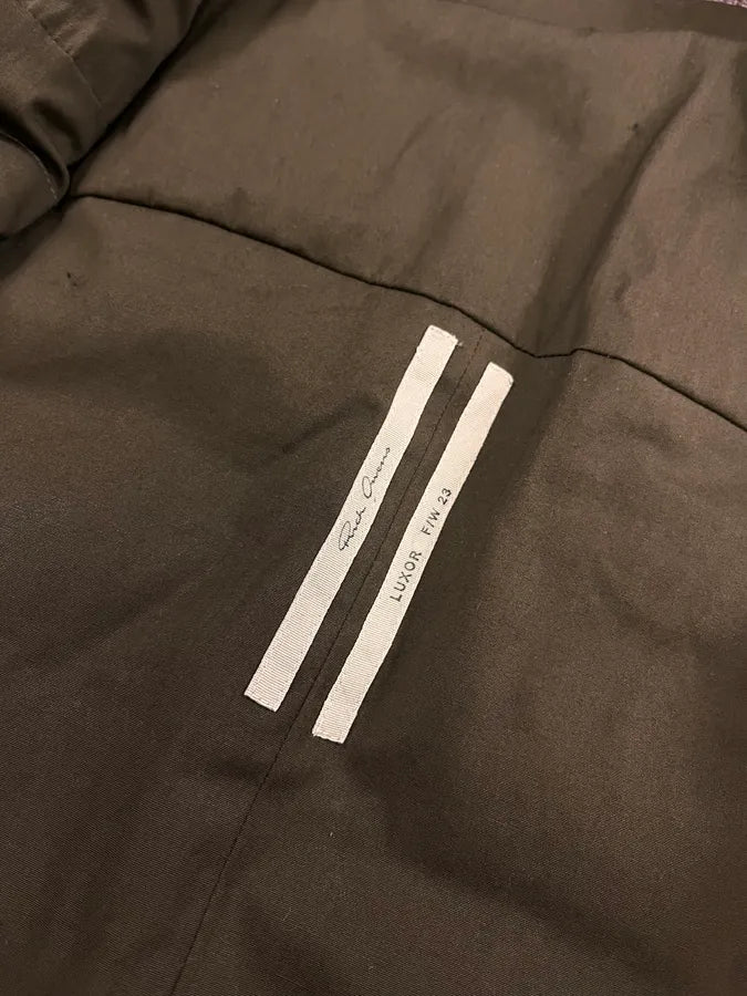 AW2023 Rick Owens Brown & Pony Hair Vest Jacket FqrwJAG 8