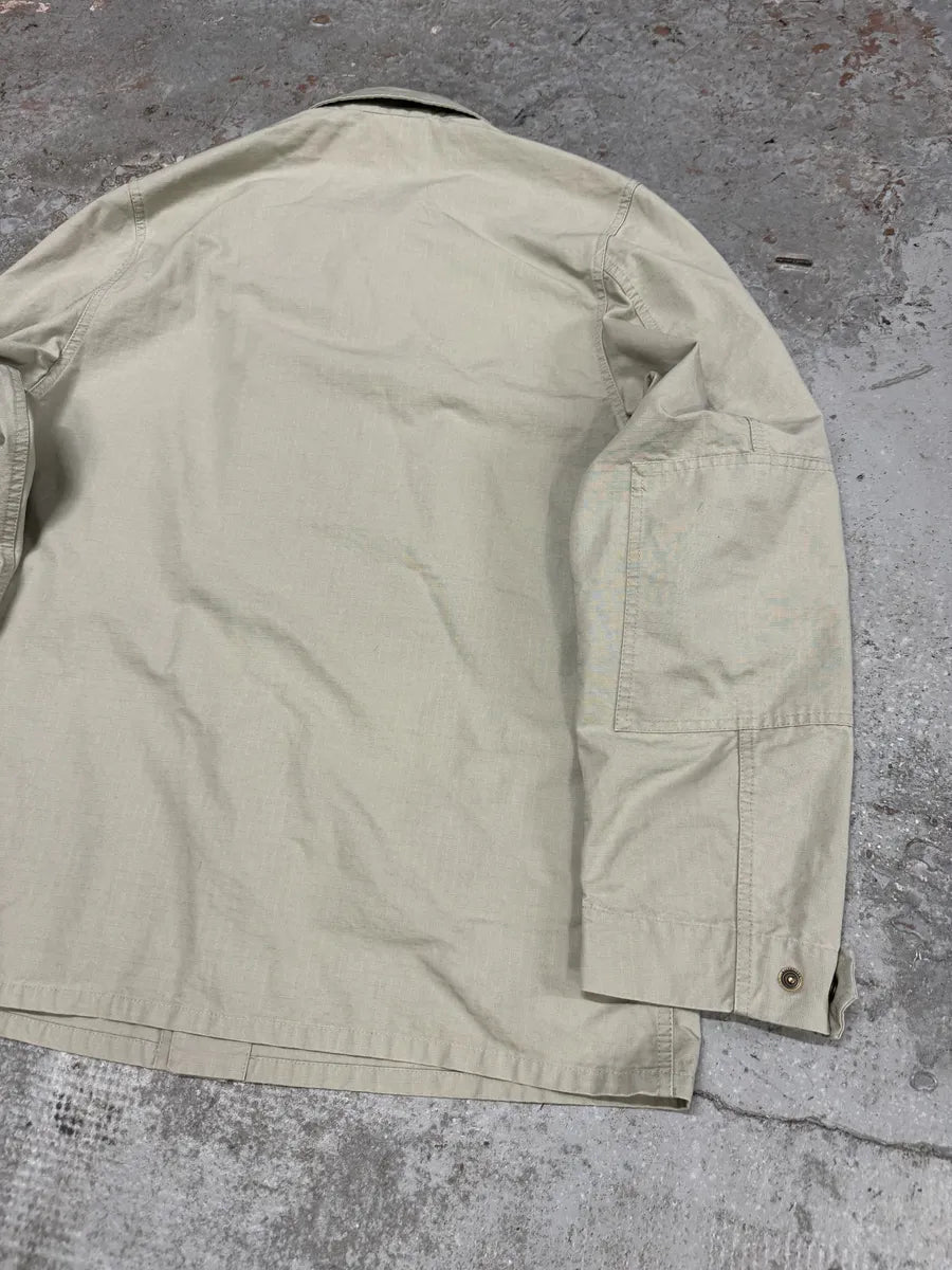 AW2024 Balenciaga Beige Military Ripstop OverShirt AOOelnY 4