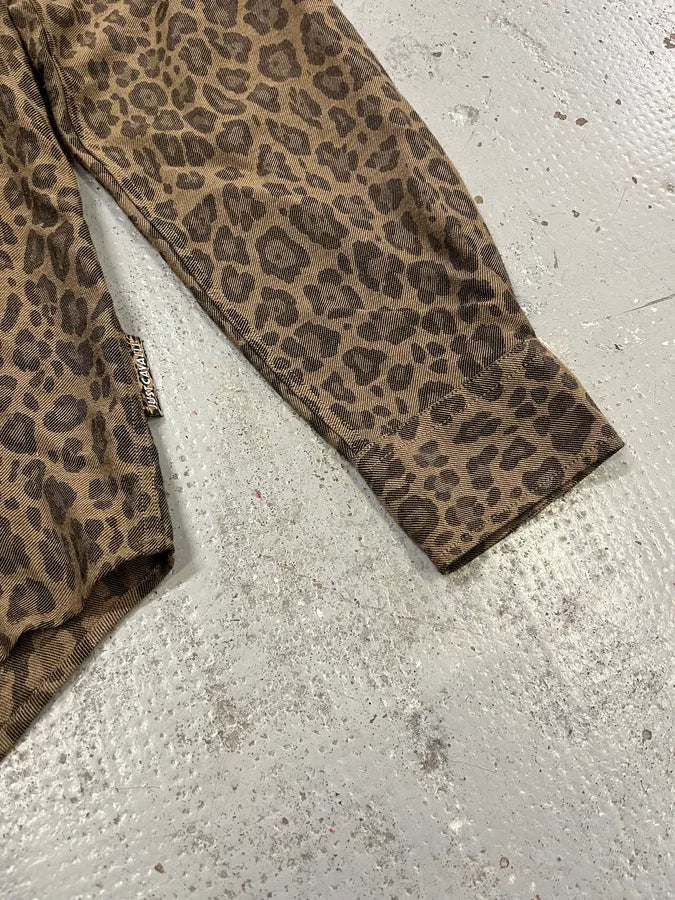 AW2024 Cavalli Leopard Print Brown Shirt PAHAoAN 6