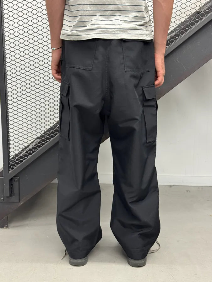 AW2024 Junya Watanabe Black Polyester Track Cargo Pants LYhUcdn 3