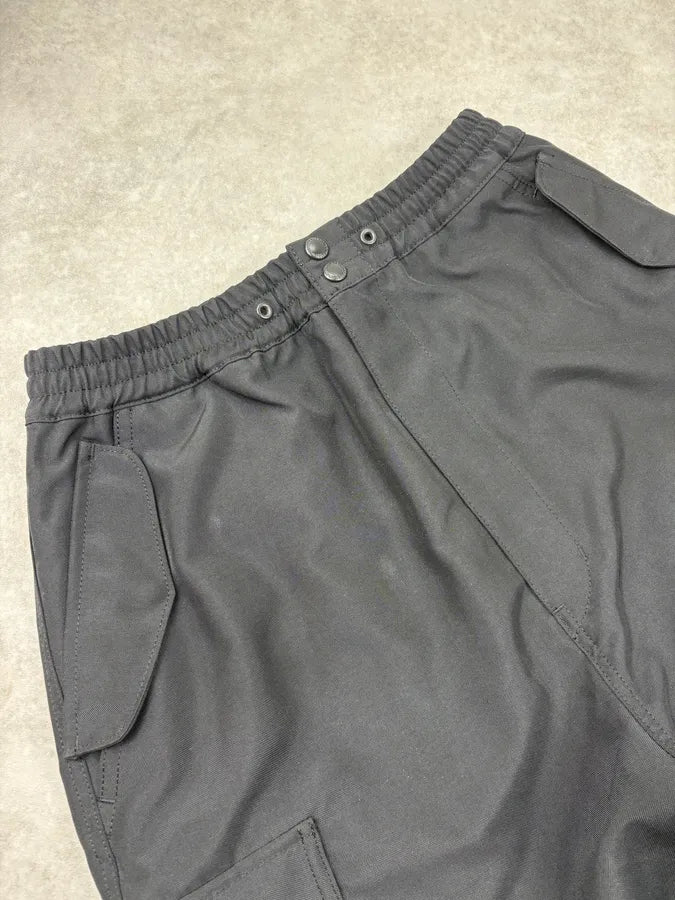 AW2024 Junya Watanabe Black Polyester Track Cargo Pants LYhUcdn 5