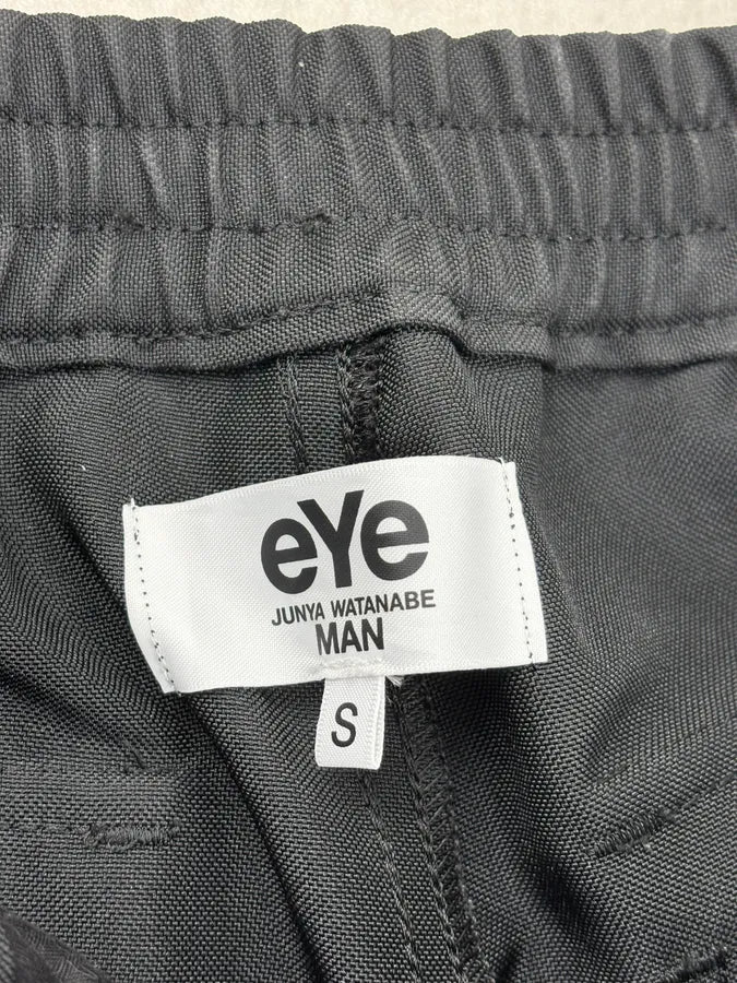AW2024 Junya Watanabe Black Polyester Track Cargo Pants LYhUcdn 9