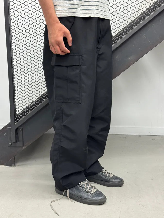 AW2024 Junya Watanabe Black Polyester Track Cargo Pants LYhUcdn 1
