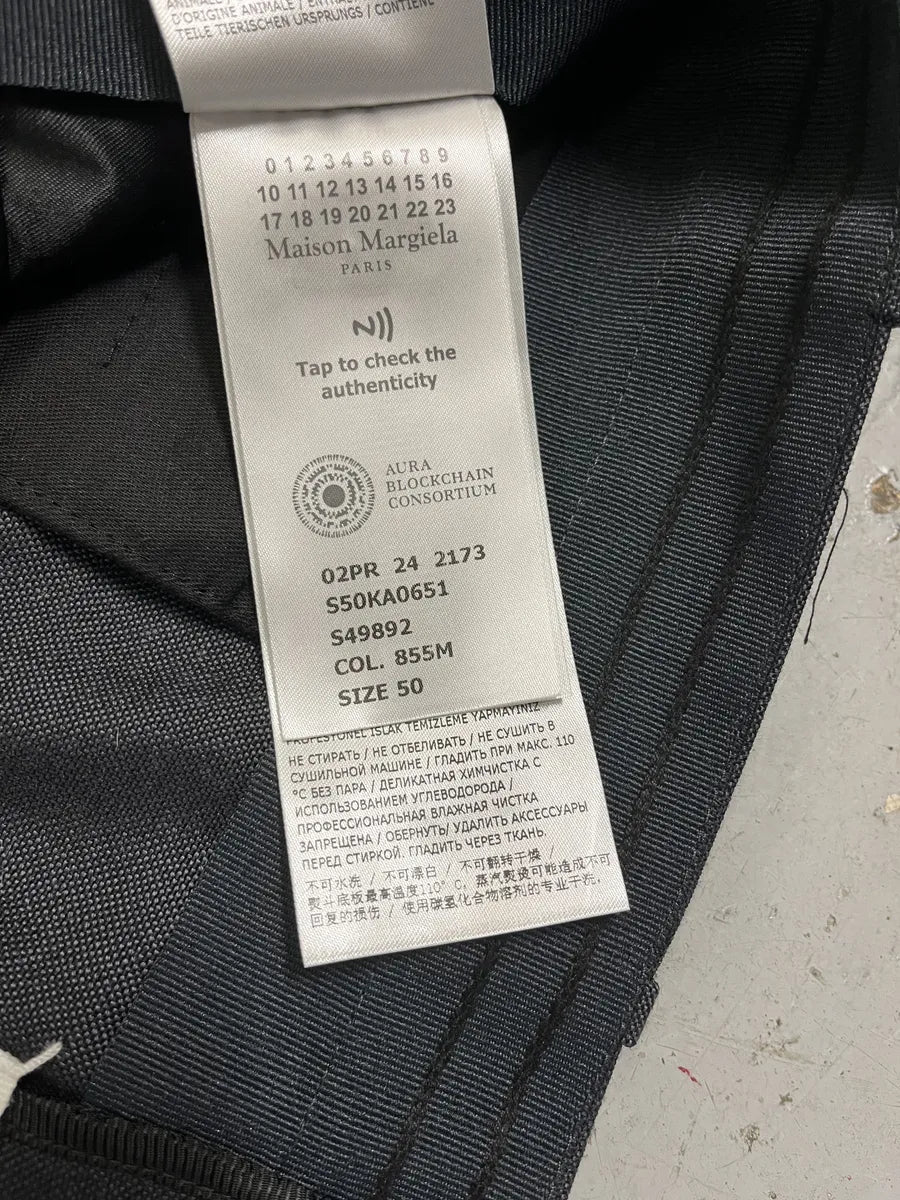 AW2024 Maison Margiela Grey Signature Tailored Pants JNwRKii 7