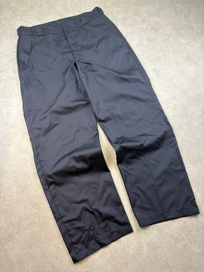 AW2022 Prada Signature Navy Nylon Trousers Pants adqWgXh 4
