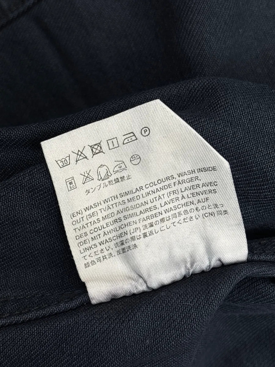 SS2016 Acne Studios Black Denim Trucker Button Front Denim Jacket aykeisGz 12