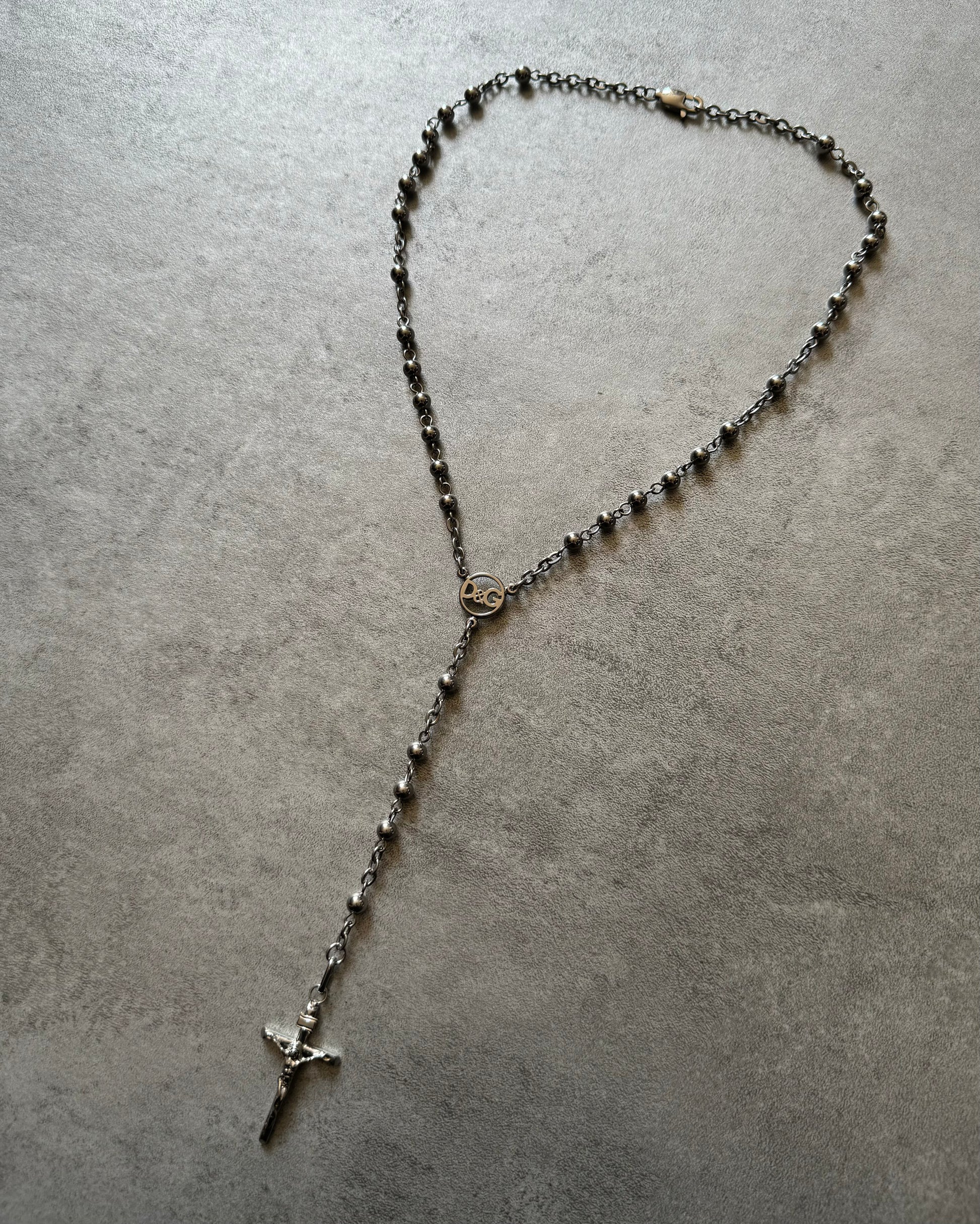 Dolce & Gabbana Silver Rosary Necklace  (OS) - 6