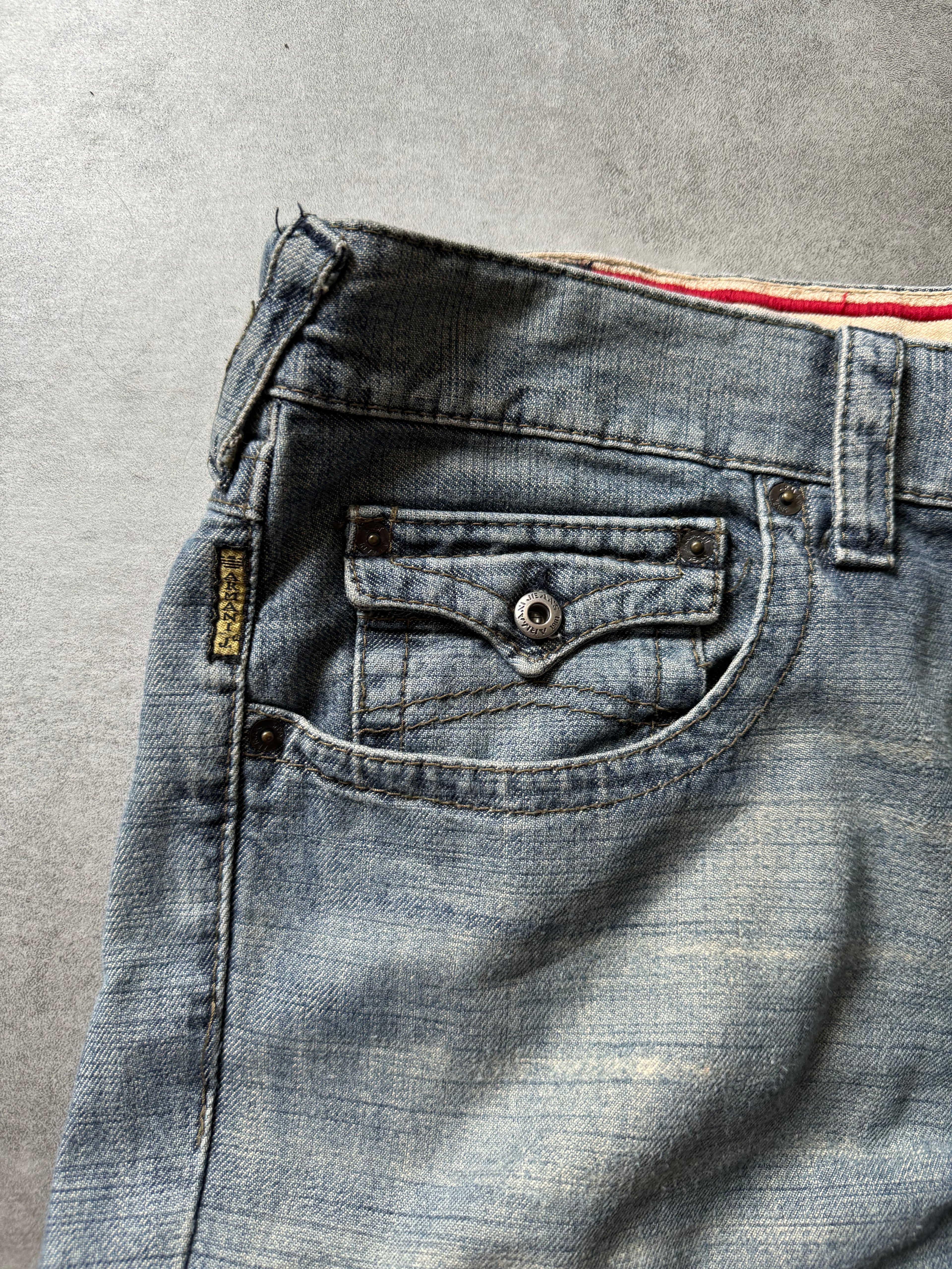 2000s Armani Relaxed Large Straight Jeans (XL) - 9