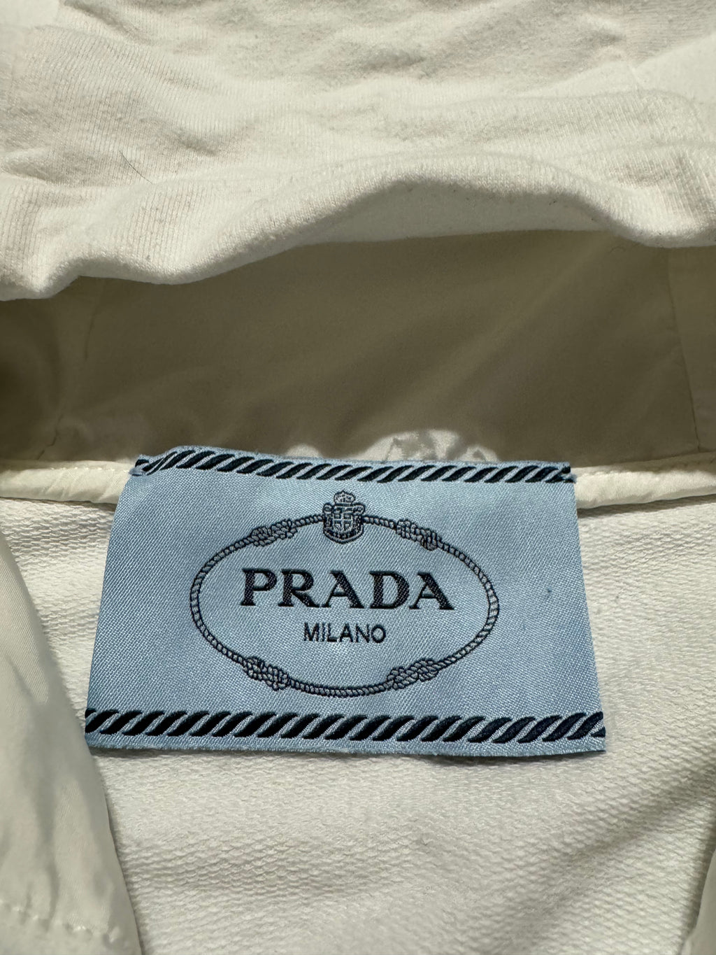 SS2017 Prada White & Navy Minimalist Sweatshirt (XS/S) - 6