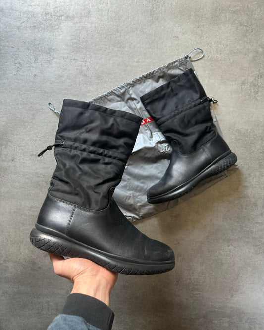 FW1999 Prada Cozy Leather Boots  (40) - 1