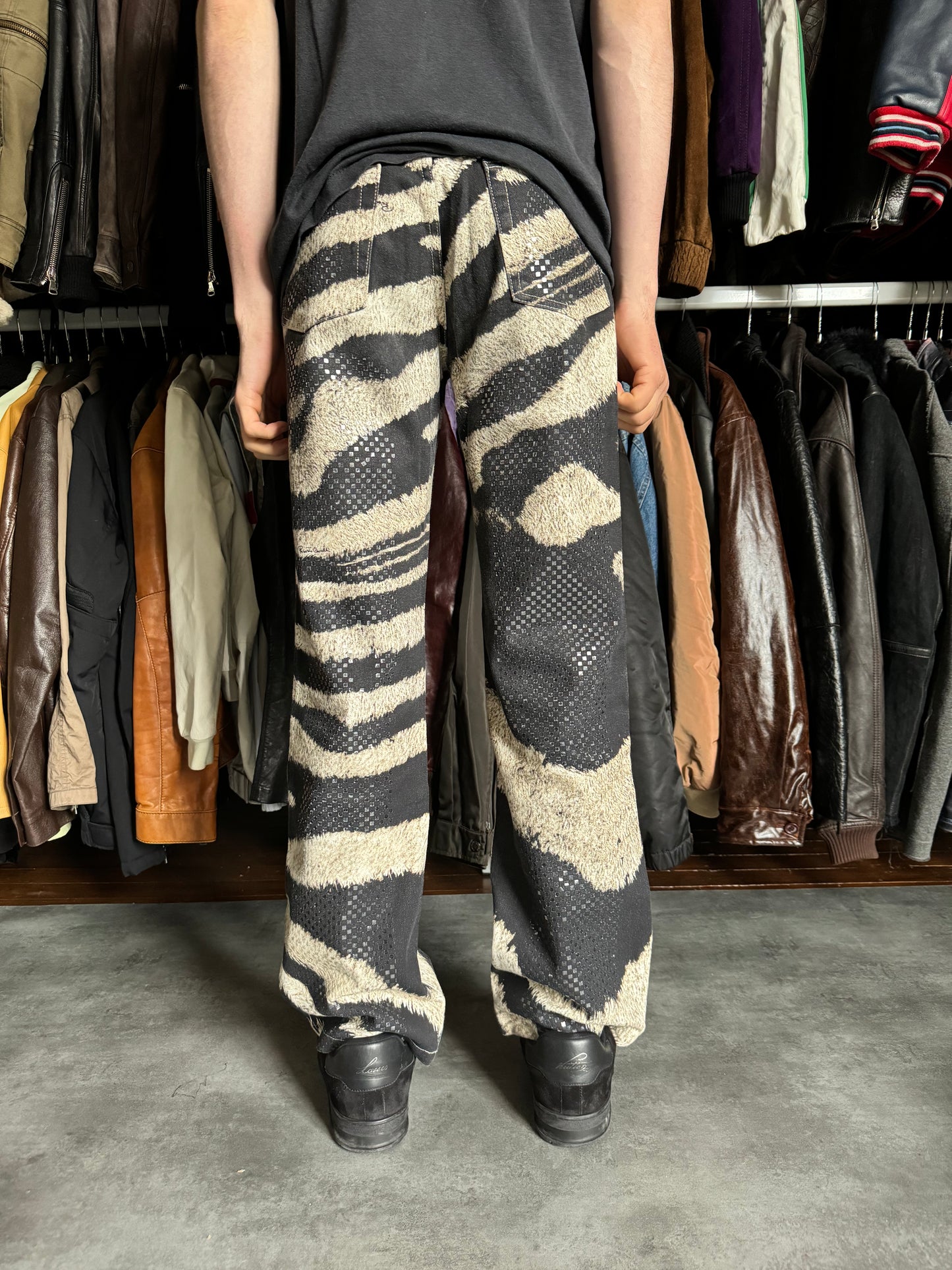 SS2000 Roberto Cavalli Zebra Relaxed Pants (M) - 3