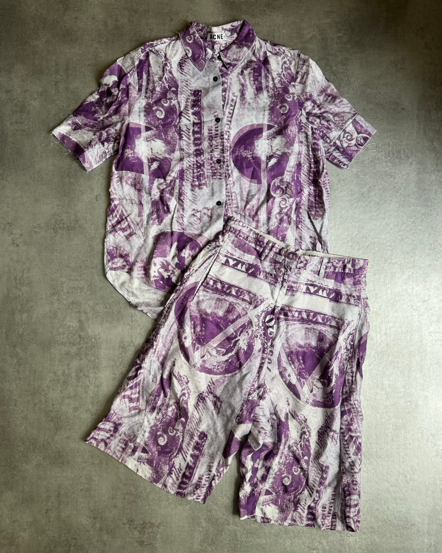 SS2012 Acne Studios Karma Dollar Purple Set  (S) - 1