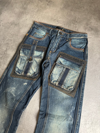 AW2005 Cavalli Cargo Underground Relaxed Denim Jeans (M) - 5