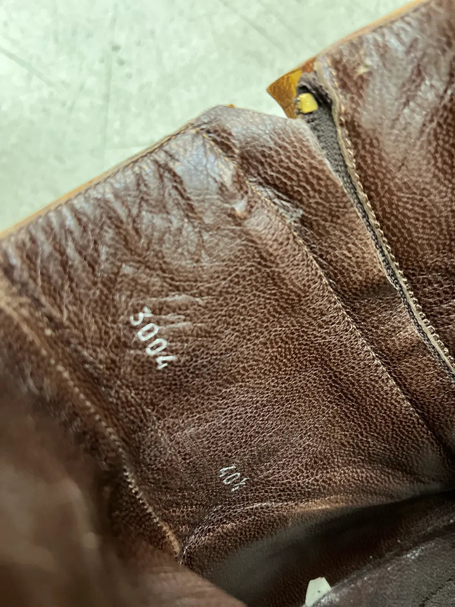 2000s Yves Saint Laurent Side-Zip Camel Leather Boots bKfprybX 9