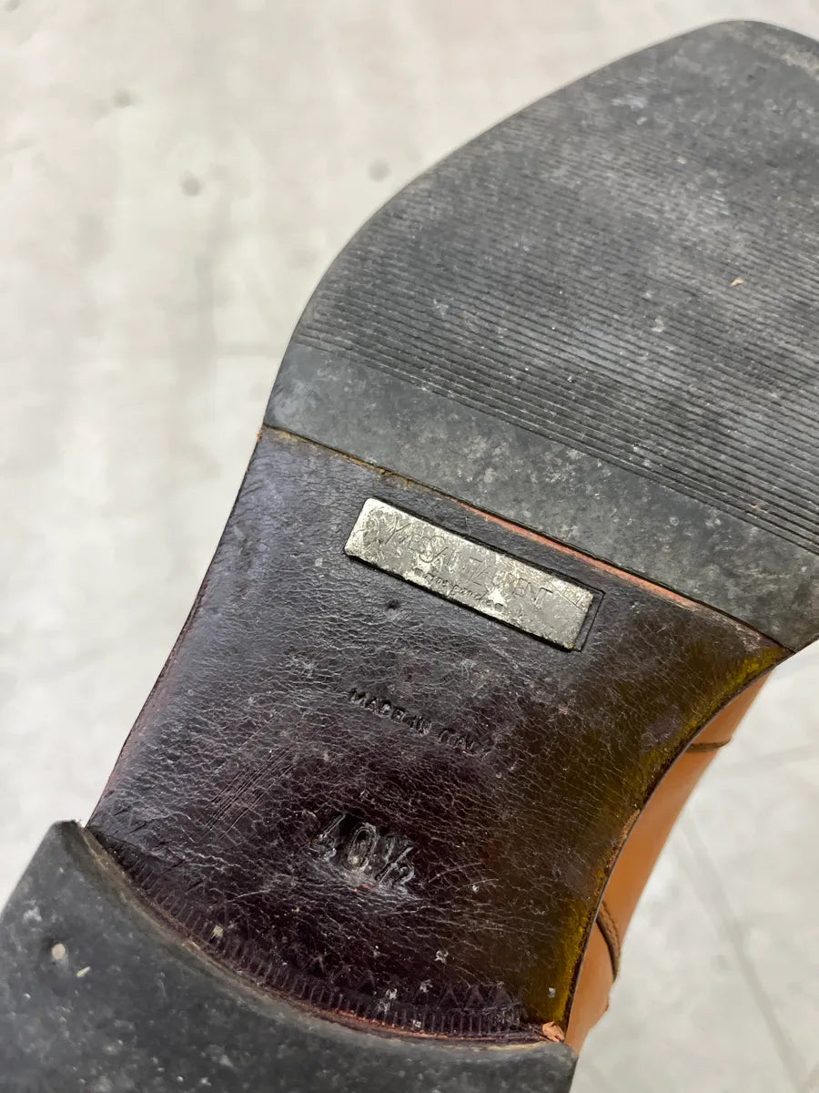 2000s Yves Saint Laurent Side-Zip Camel Leather Boots bKfprybX 8