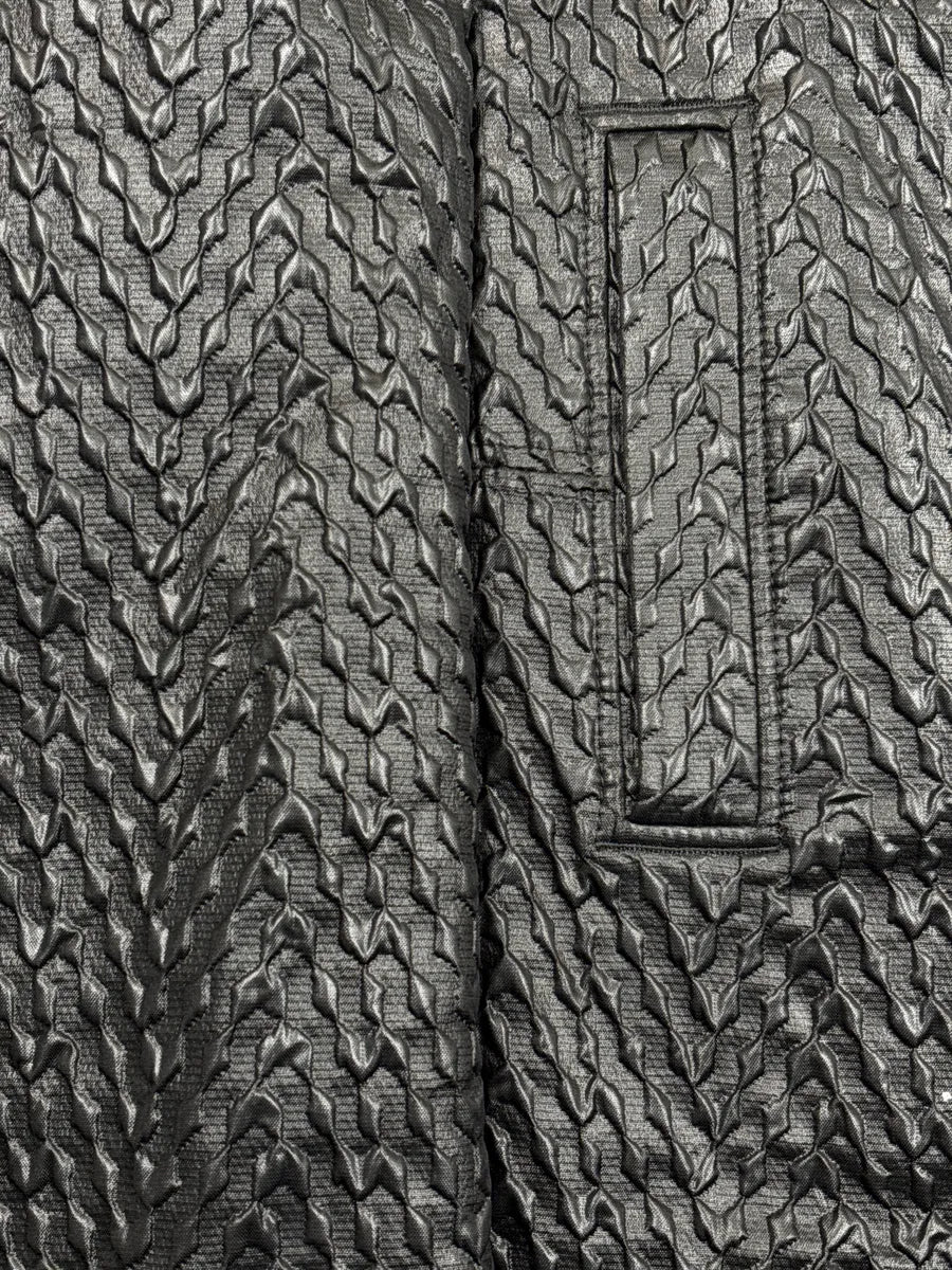 AW2014 Balenciaga Black Textured Hooded Toggle Coat bKwPvxlC 7