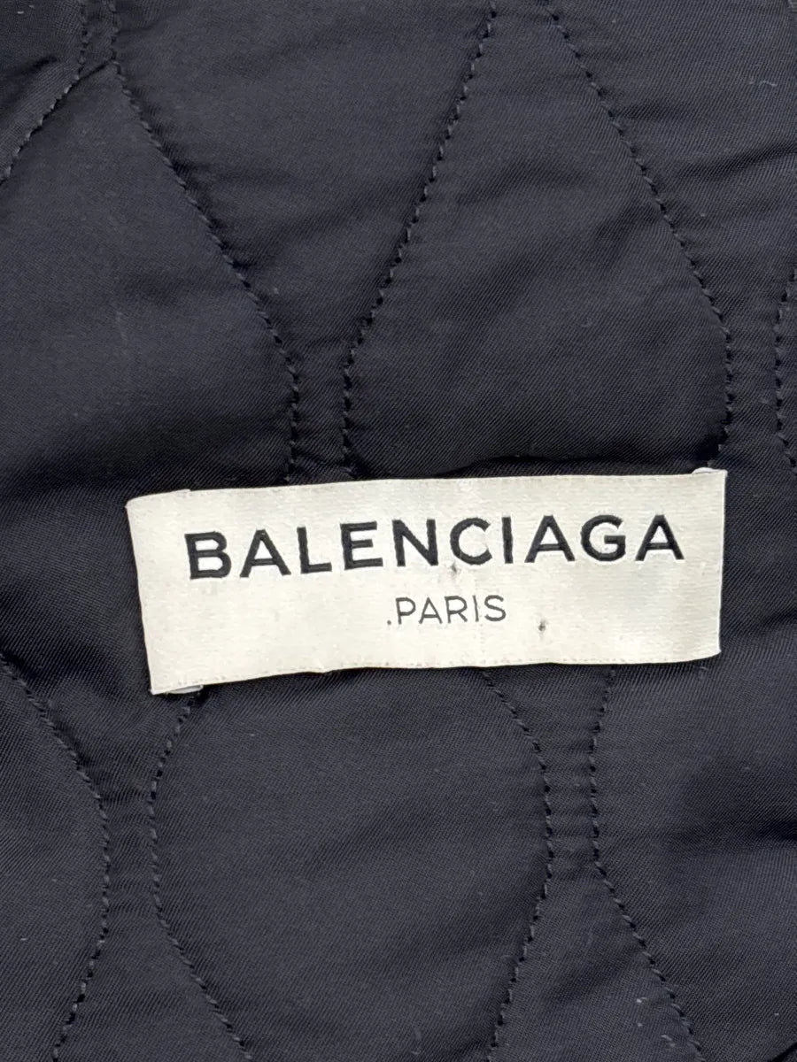 AW2014 Balenciaga Black Textured Hooded Toggle Coat bKwPvxlC 9