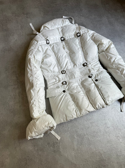 1990s Cavalli White Parachute Harness Puffer Jacket (S) - 7