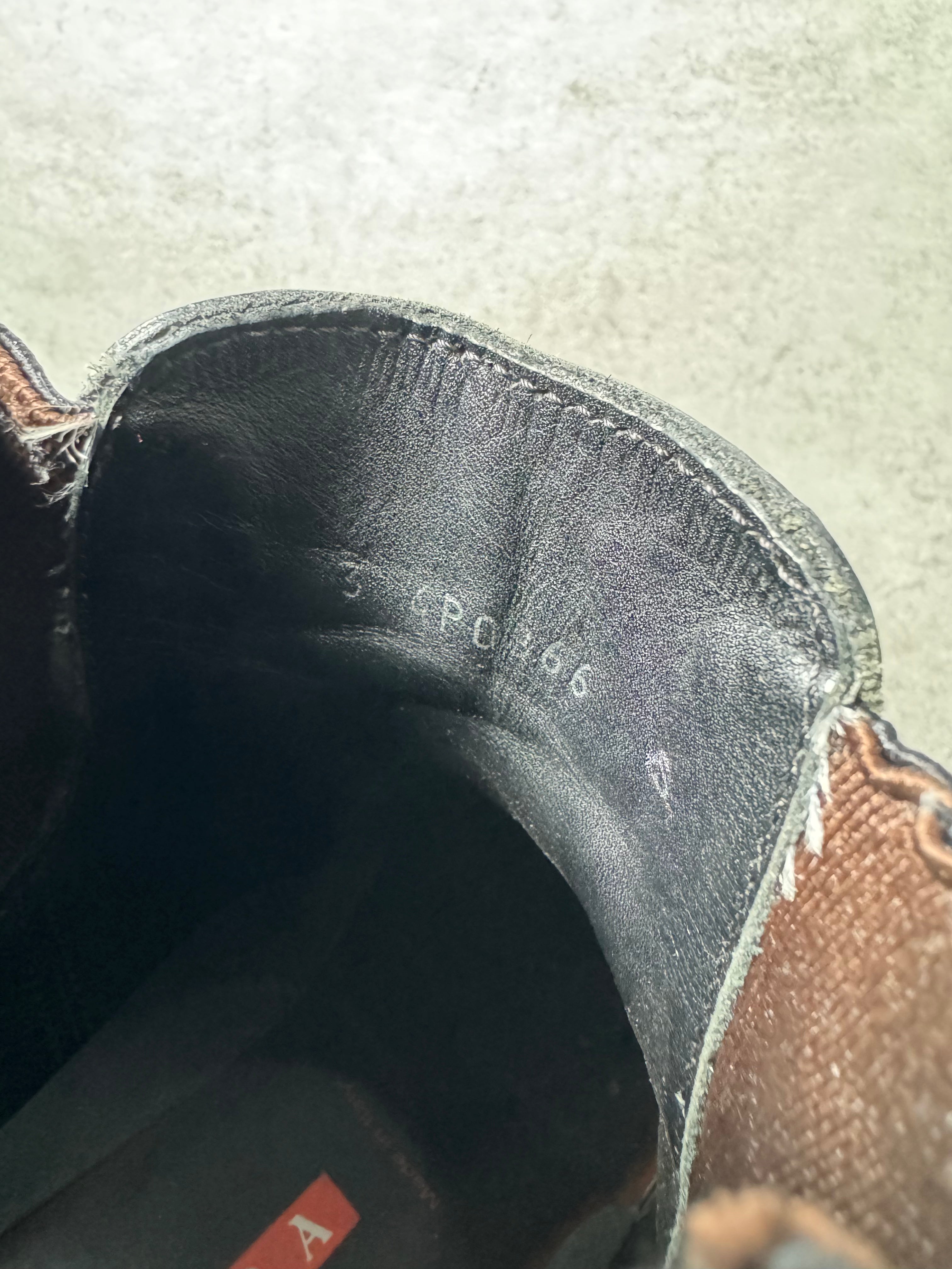 FW1999 Prada Navy Leather Boots  (40) - 7