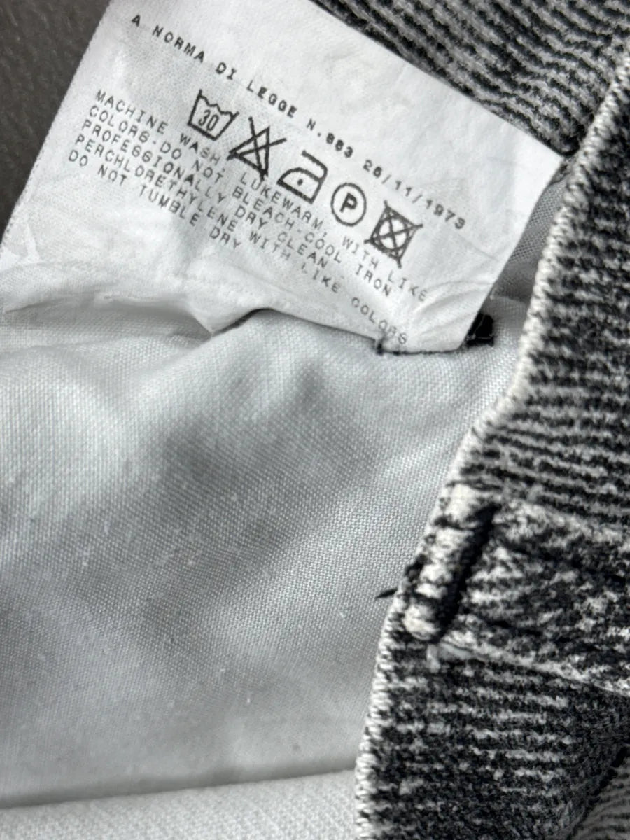 2000s Cavalli Grey White Acid Wash Bootcut Pants bOoSBUsx 12