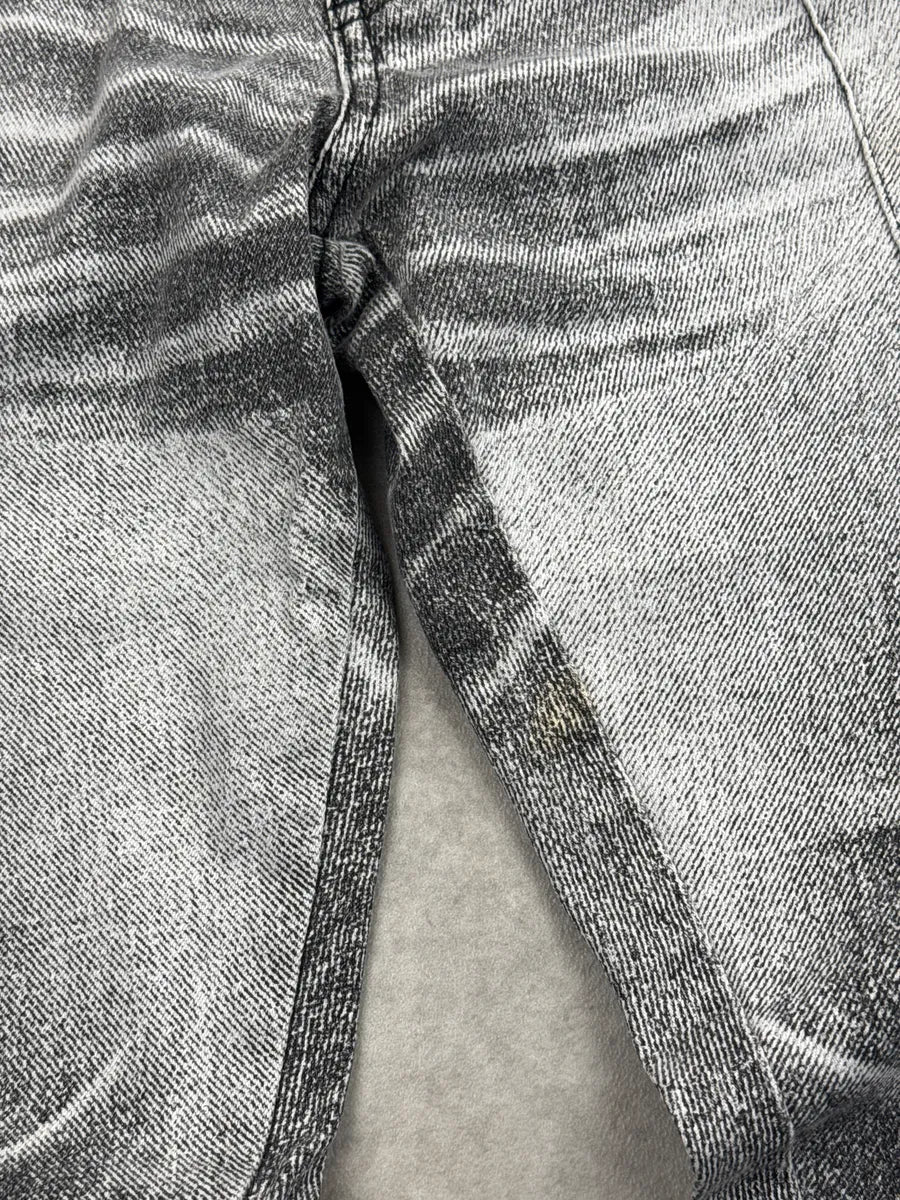2000s Cavalli Grey White Acid Wash Bootcut Pants bOoSBUsx 7