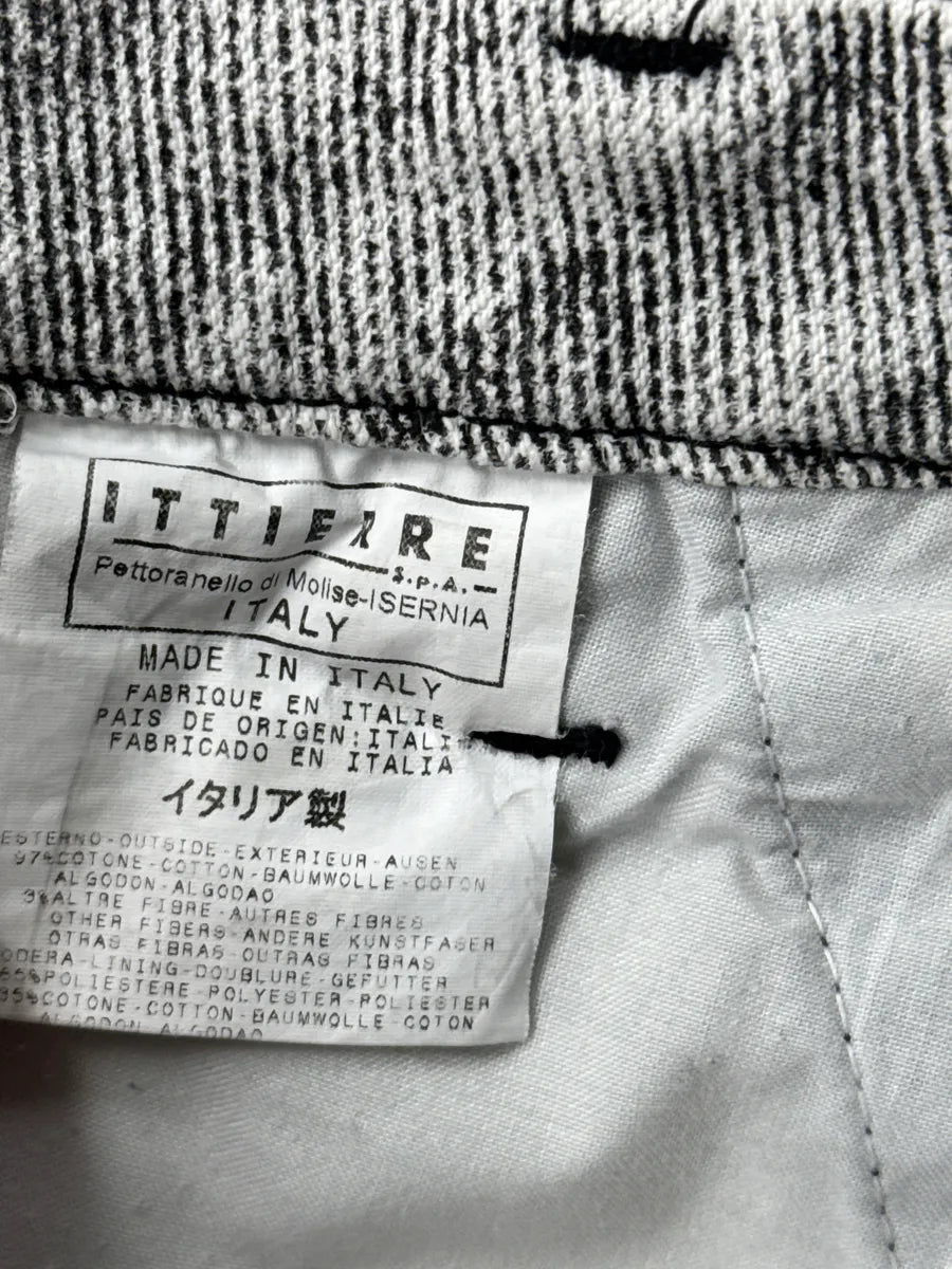 2000s Cavalli Grey White Acid Wash Bootcut Pants bOoSBUsx 11