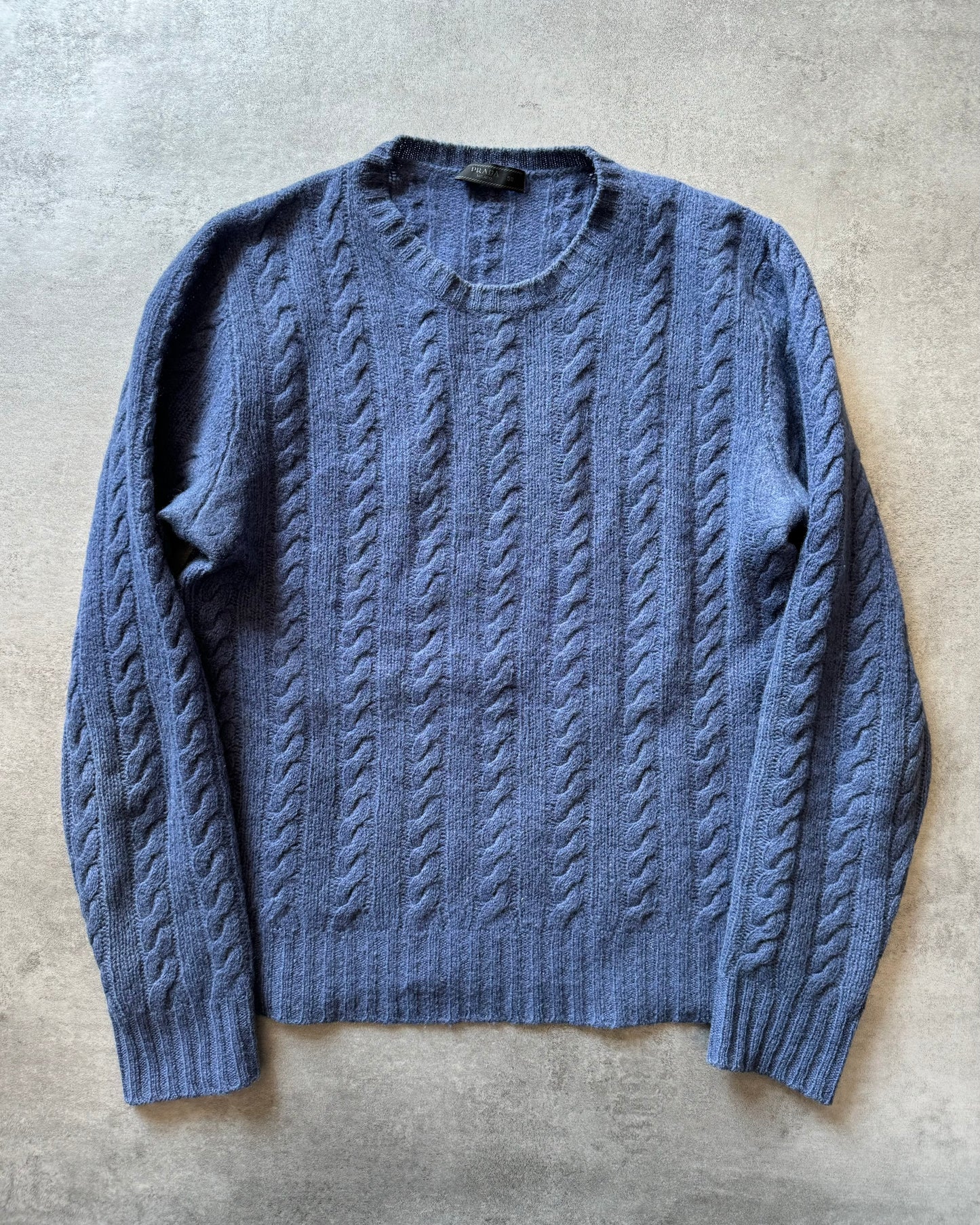 Prada Blue Elegant Wool Sweater (S) - 1