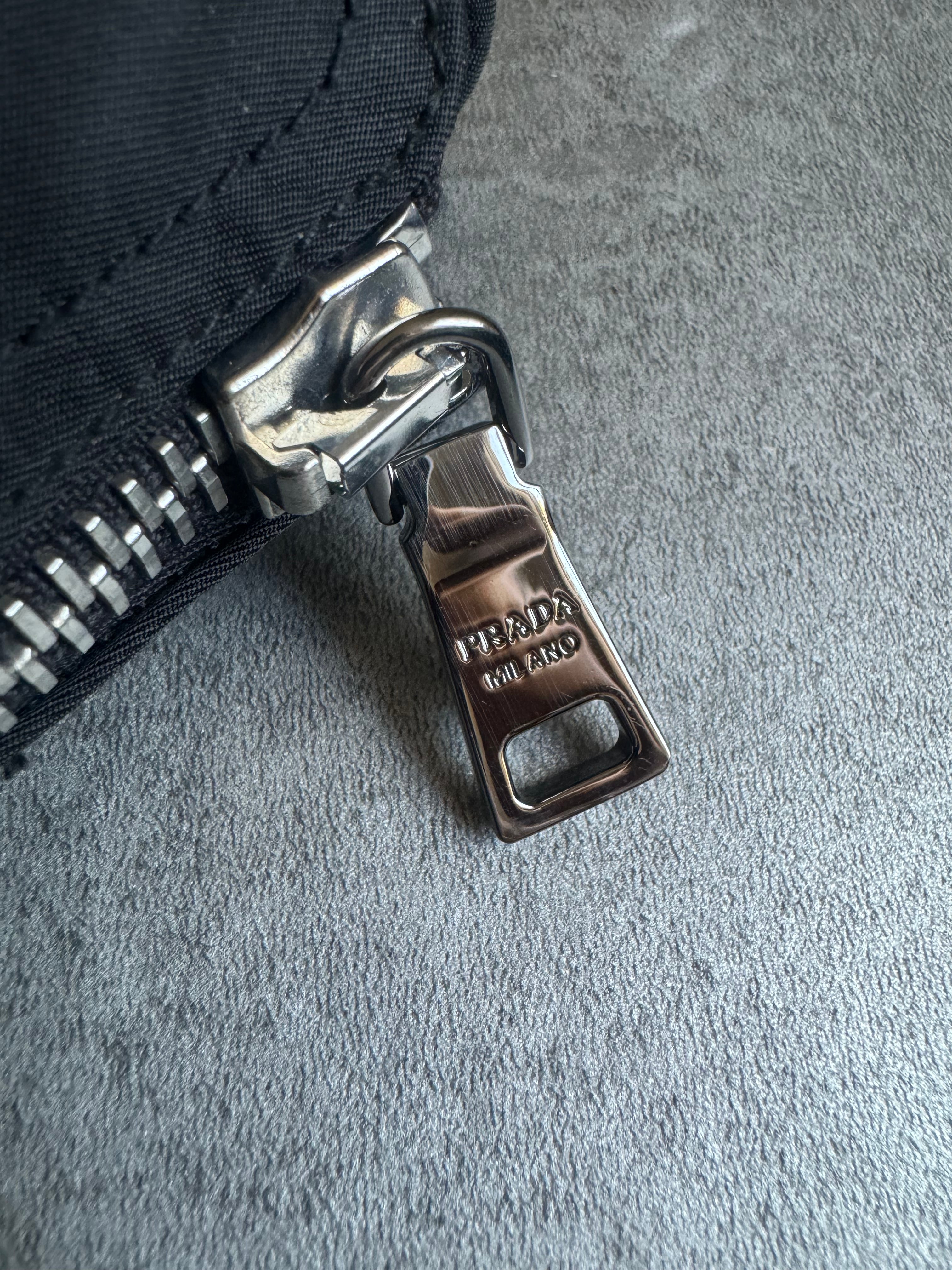 2000s Prada Black Biker Leather Moto Boots (41) - 9