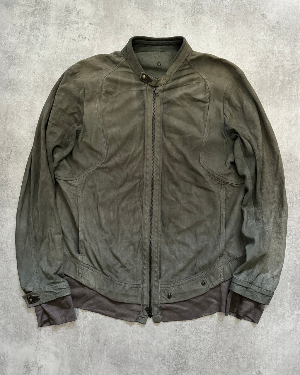 Isaac Sellam Experience Green Leather Specialist Avant Garde Jacket (XL) - 1