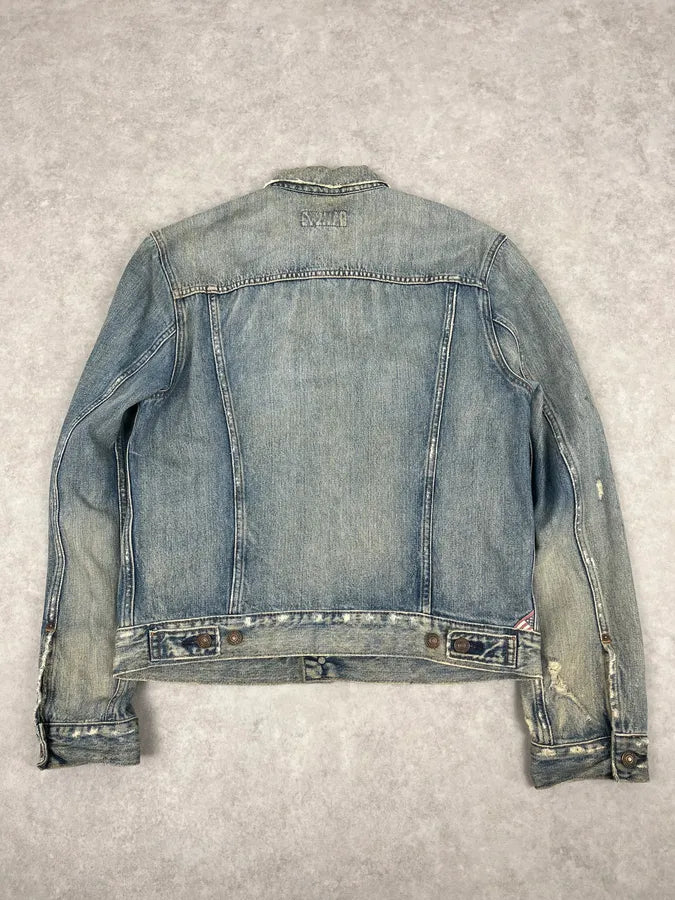 Ralph Laurent Denim & Supply Faded Blue Denim Jacket DcYeAZD 5