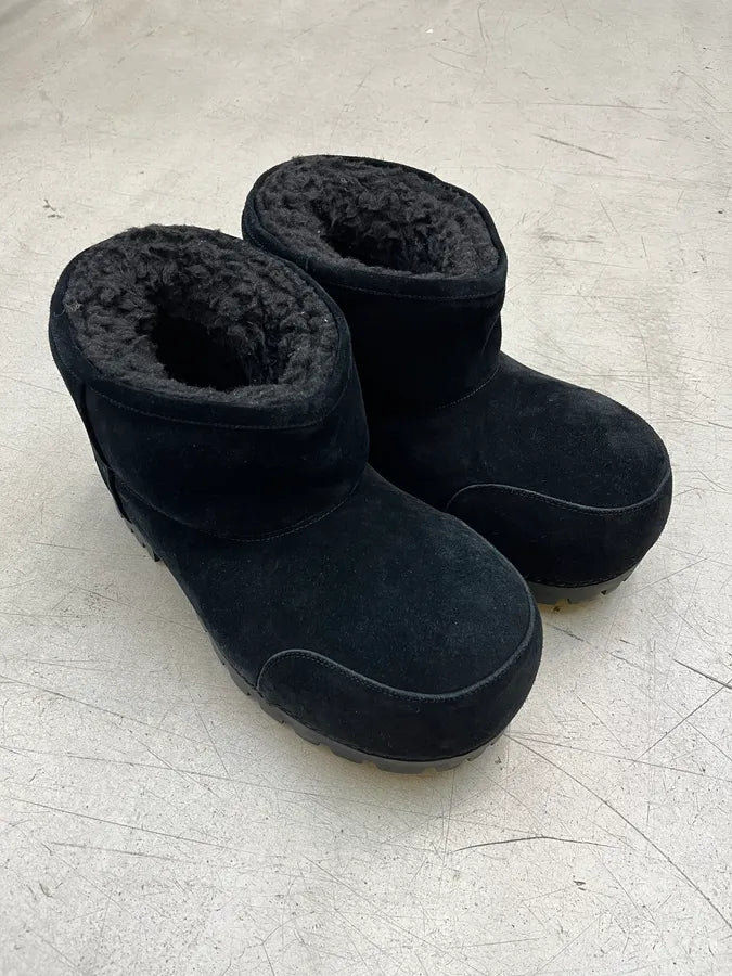 Balenciaga Alaska Black Leather Boots FxySKKO 3